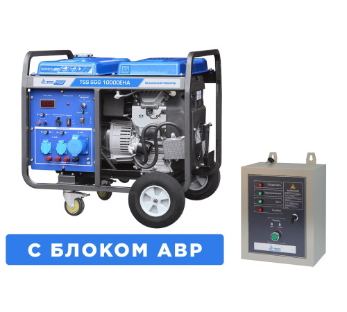 Бензогенератор TSS SGG 10000EHA с АВР: 10 кВт для дома и стройки | Автозапуск