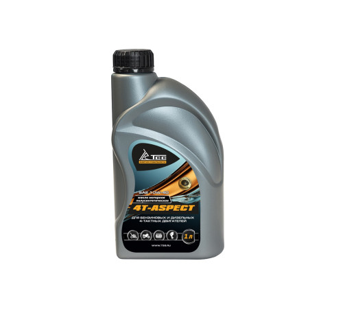 Масло моторное полусинтетическое универсальное SAE 10W-40, API SG/CD (4T-ASPECT, канистра 1л/ Motor oil 1liter can)