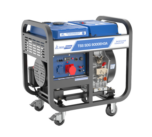 Дизель генератор TSS SDG 9000EH3A: 7 кВт, 3-фазный, с автозапуском