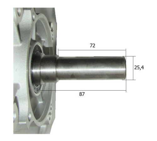 Двигатель бензиновый TSS KM420C-Q (диаметр вала=25,4 мм)