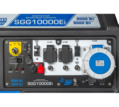 Бензогенератор инверторный ТСС SGG 10000Ei: 10 кВт тихой мощности для дома и стройки