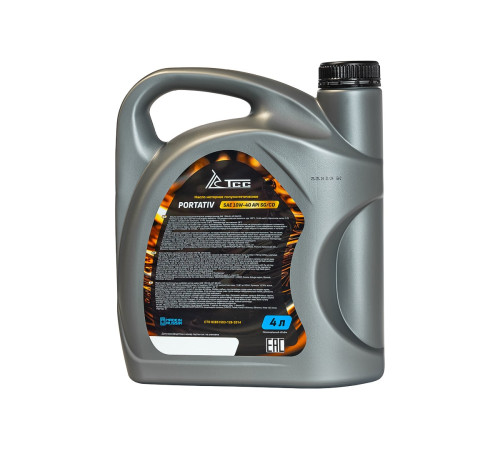 Масло моторное полусинтетическое универсальное SAE 10W-40, API SG/CD (PORTATIV, канистра 4л/ Motor oil 4liter can)