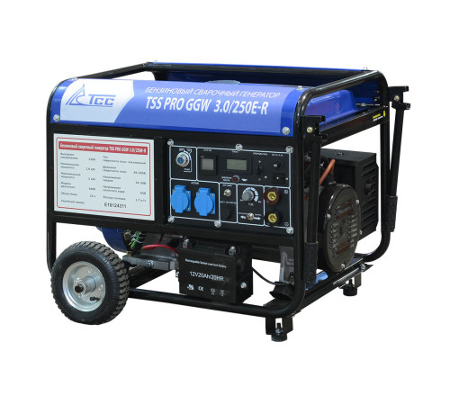 Бензиновый сварочный генератор TSS PRO GGW 3.0/250E-R: сварка и питание 3 кВт