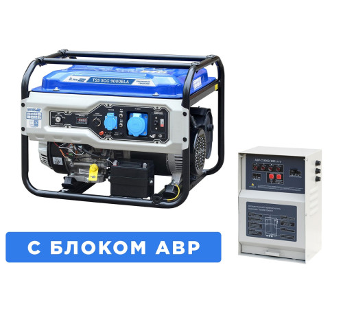 Бензогенератор TSS SGG 9000ELA с АВР: Автономное Электропитание 7 кВт для Дома и Бизнеса