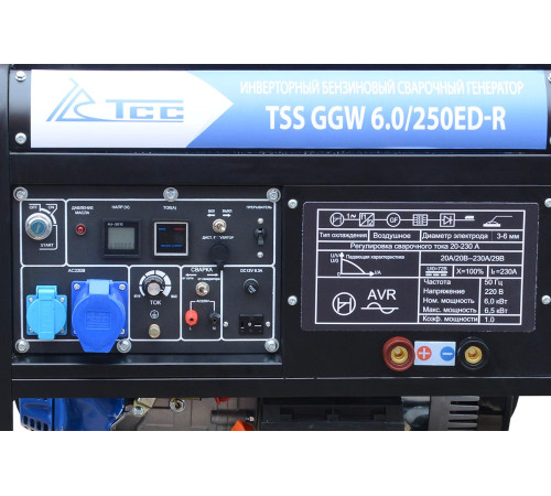 Инверторный бензиновый сварочный генератор TSS GGW 6.0/250ED-R: мобильная сварка и питание 6 кВт