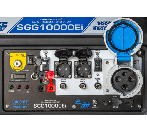 Бензогенератор инверторный ТСС SGG 10000Ei: 10 кВт тихой мощности для дома и стройки