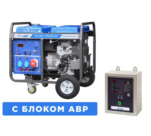 Бензогенератор TSS SGG 10000EH3A с АВР: 10 кВт для дома и стройки