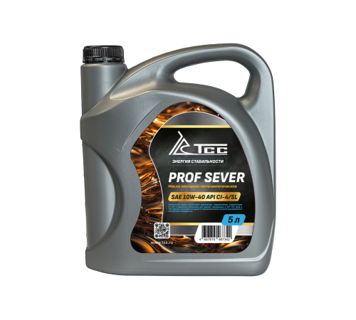 Масло моторное полусинтетическое ТСС Проф Север SAE 10W40 API CI-4/SL канистра 5л/Motor oil 5liter can