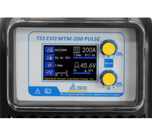 Сварочный полуавтомат TSS EVO MTM-200 PULSE: импульсная сварка MIG/MAG и MMA для дома и гаража